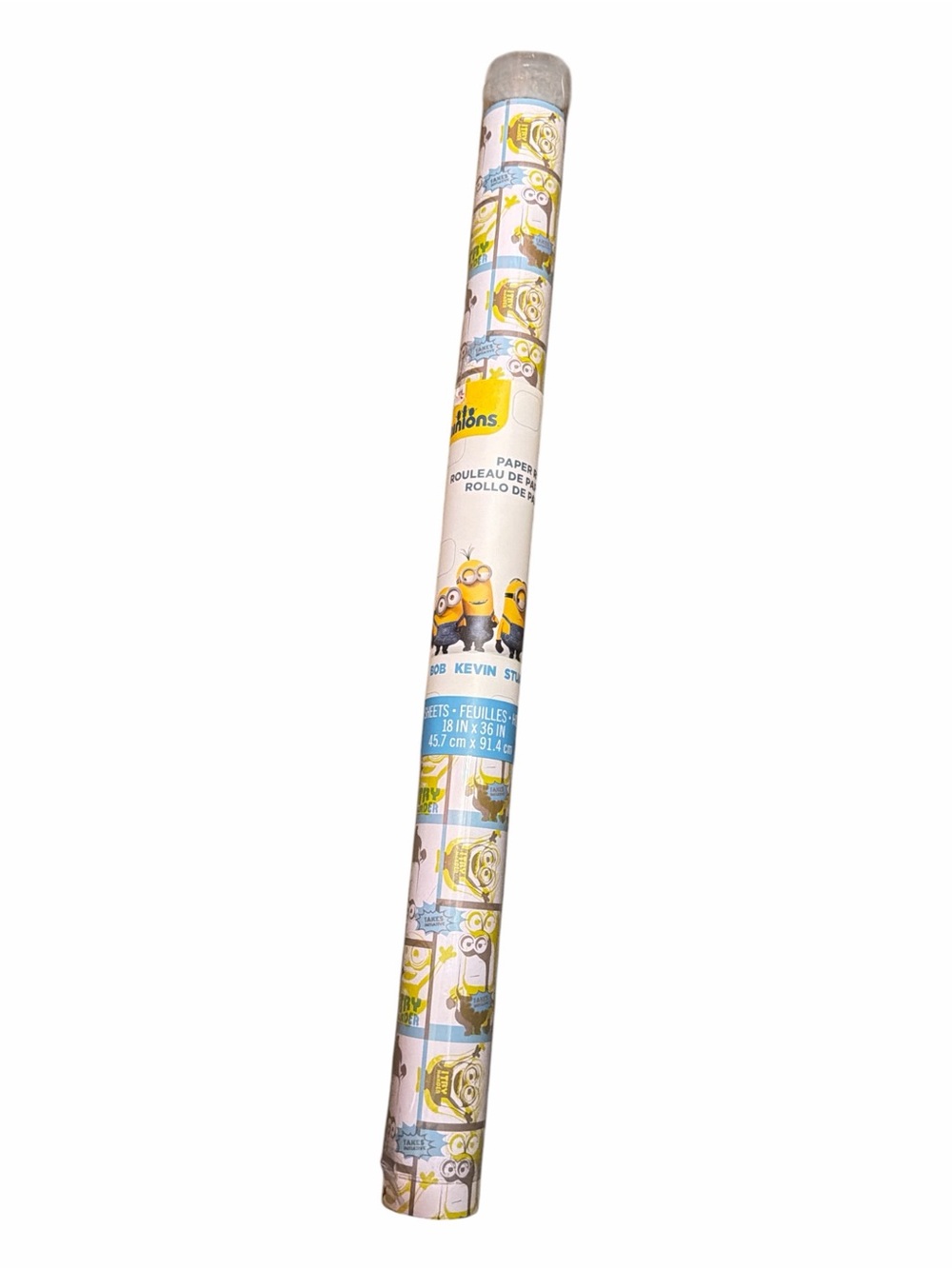 ⁠Despicable Me Minions Paper Roll Craft Wrapping Bob Kevin Stuart 18x36